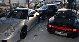 Man Crashes Opel Astra Into A Porsche Dealership | Carscoops