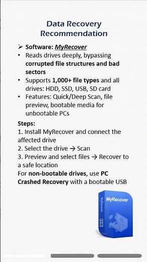 Fix “Cannot Read from Source File or Disk” in Windows 10/11 #windows #fix