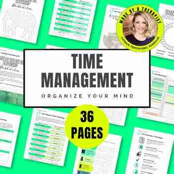 Time Management Workbook for ADHD & Anxiety