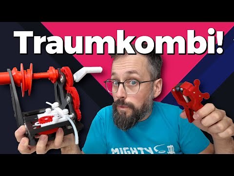 3D printing tip: Combine a respooler and filament connector! Quickly wind a 100 € spool.