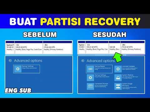 Cara Membuat Partisi Recovery [ Windows Recovery Environment ] di Windows 10/11