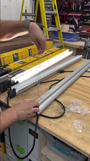Linkable LED shop lights 5000 lumen for garage, workspace and more