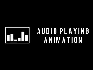 Playing Audio Animation | HTML and CSS