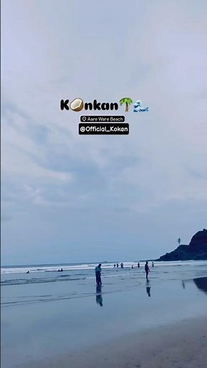 🌴 Kokan Vibes at Aare Ware Beach 🌊 | Nature, Peace & Endless Waves 💙