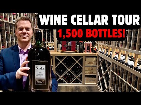 WINE CELLAR TOUR: 1,500-Bottle Wine Collection!