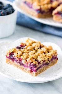 Blueberry Oatmeal Crumble Bars