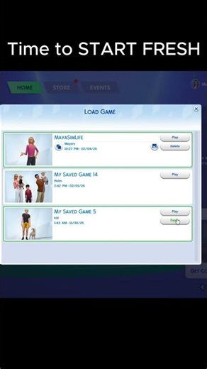 I deleted my sims save files 😱 #shorts #sims4 #sims #gamingshorts #gaming