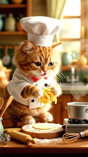 The Purr-fect Chef 🐱👨‍🍳 | Cooking ASMR with Gentle Purring Sounds