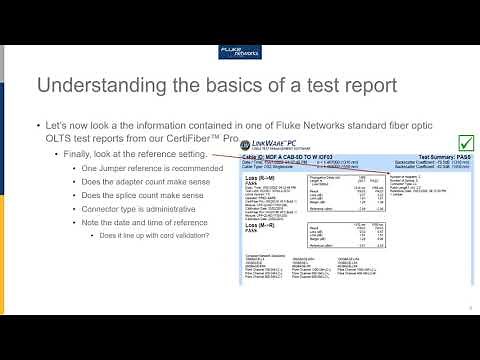Fiber Questions - Understanding Test Results by Fluke Networks