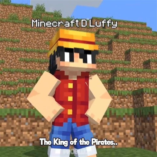 Luffy in Minecraft is INSANE 😂 #minecraft #onepiece