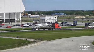 50K views · 275 reactions | Earlier today, our cameras at NASA's Kennedy Space Center spotted some interesting deliveries: Some crane and truss parts arrived at historic launch complex 39A. If you have any ideas what could be happening, let us know. The link to our 24/7 livestream, Space Coast Live, is in the comments below.  | NASASpaceflight.com | Facebook