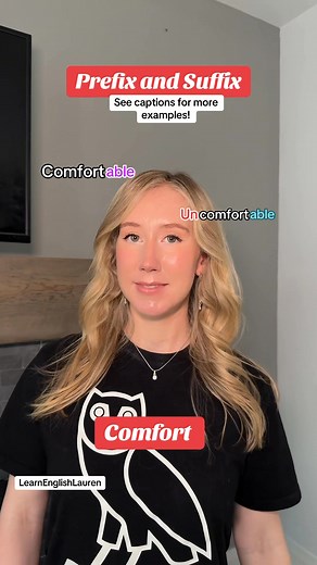🔤 Word Family: COMFORT Prefixes, suffixes & parts of speech! 🛋️ comfort (noun / verb) – a feeling of ease or to make someone feel better 😌 comfortable (adjective) – relaxed and at ease 😣 uncomfortable (adjective) – not relaxed or at ease 🚫 discomfort (noun) – slight pain or unease 🌟 comfortably (adverb) – in a relaxed or easy way 💬 Examples: – “She comforted her friend.” – “The sofa gives me comfort.” – “He felt discomfort after eating.” – “This chair isn’t comfortable.” – “He slept comfo