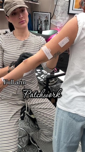 Full Arm Patchwork Sleeve Design Inspiration