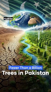 Pakistan loses 9,000 to 11,000 hectares of forests every year. Back in 2000, forests covered 5.9% of our land, but by 2021 this dropped to just 4.8%. With less than five trees per person, the country is now at greater risk of landslides, floods, and water shortages. Can Pakistan reverse this decline before it’s too late? #nukta #nuktapakistan #trees #forests #climatechange #floods | Nukta Pakistan