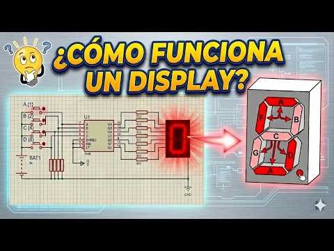 Cómo conectar un circuito 7448 con display: simulación y conexión en físico
