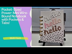 Pocket-Sized Power: Mini Wire-Bound Notebook with Pockets & Tabs!