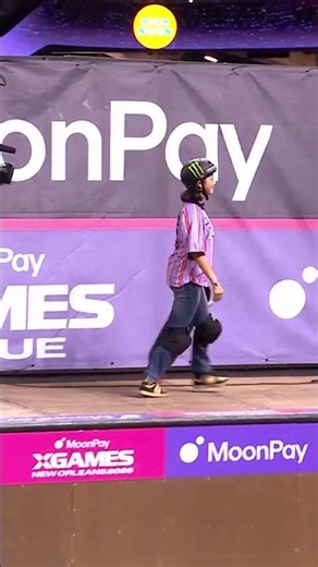 Mizuho Hasegawa gets BRONZE in Moonpay Women's Skateboard Vert Best Trick | X Games NOLA 2026