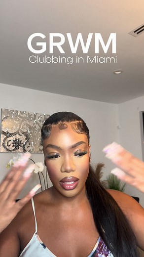 GRWM to go clubbing in miami 🍾#clubbing #miamiclubs #CapCut #bottlegirl #bottlegirltiktok #birthday #birthdaygirl