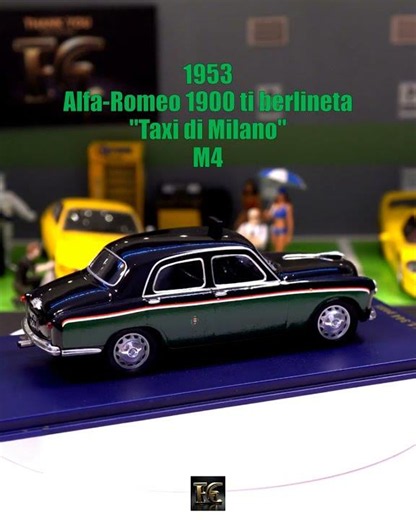 The "Taxi di Milano" Icon | 1/43 Scale 1953 Alfa Romeo Showcase
