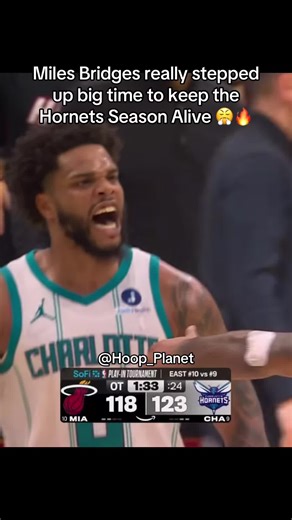 Miles Bridges' Game-Winning Block for Hornets