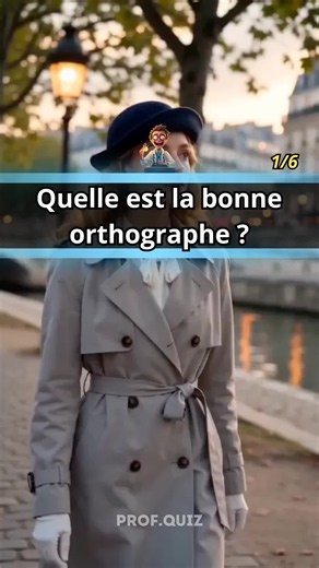 Quiz Orthographe : seuls 10% écrivent ces 6 mots sans faute ! ✍️🇫🇷 6 mots que tout le monde utilise… mais qui piègent presque tout le monde 😅 Un accent, une consonne doublée, et c'est la faute garantie ! Prêt à prouver que vous faites partie des 10% ? 👇 #Quiz #Orthographe #Français #CultureGénérale #ProfQuiz