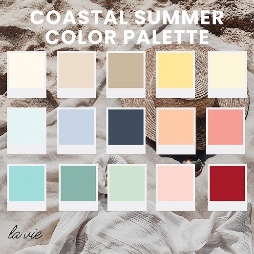 Coastal Summer Color Palette: 15 Beachy Hex Codes (digital Download) - Etsy UK