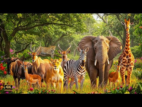 Wild Africa 4K: Diverse Animals and Ecosystems in Tanzania and Namibia \\ Relaxing Landscape Film