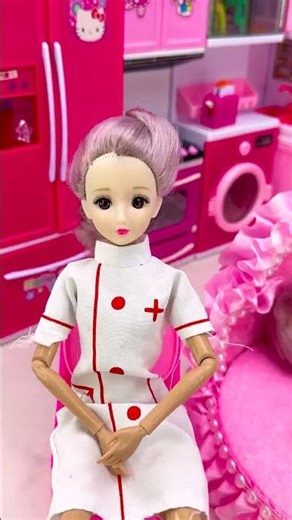 Satisfying With Unboxing Barbie Bed and Toilet Set Toys, ASMR Video #shots