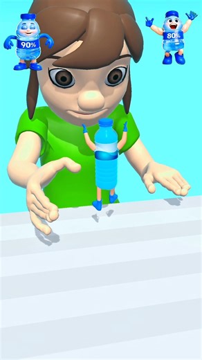 Full Bottle Runner – Perfect Balance Challenge 🎯 #games #gaming #shorts #youtubeshorts