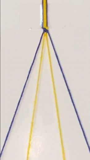 friendship bracelet tutorial for beginner⁑4本で編むストライプ簡単ミサンガの編み方#ミサンガ#friendshipbracelet#shorts
