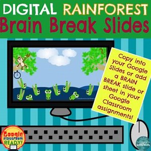 DIGITAL RAINFOREST Brain Break Google Slides