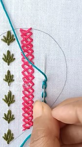 💙⛓️Love Cable Chain stitch straight line for beginners stitch#embroidery #basicembroideryabc #fypシ゚ #satisfying #bordado #ruphandicraft | Basic Embroidery ABC