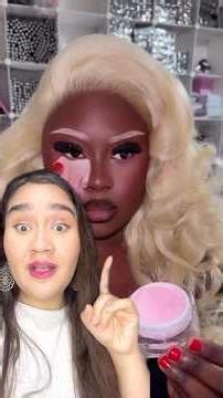 Pink blush that works as concealer for brunettes#blush #makeup #hack #beauty #fyp