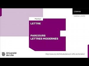 Licence Lettres modernes