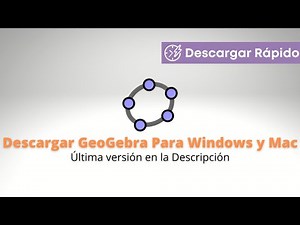 Descargar GeoGebra para Windows y Mac
