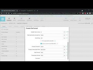 Snowflake: How to load data - using Web Interface (UI Wizard)