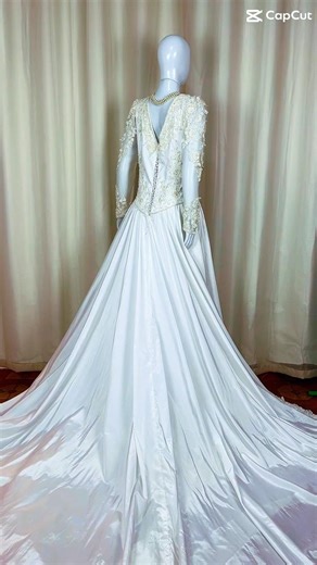 VESTIDO DE NOIVA VINTAGE 80’s - @brechogarotabacana