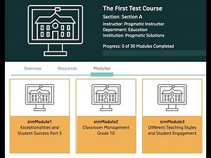 simSchool Fast Facts: Submitting Modules
