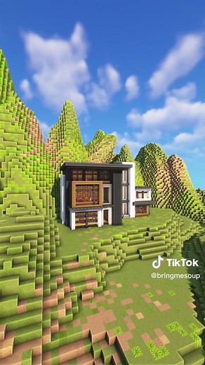 Modern Minecraft House Tutorial: Building Trees with Shovel241