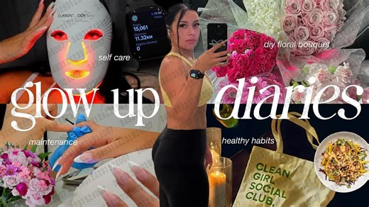 2025.06.04 【Kisha Alejandra】GLOW UP VLOG 🌱 FIT GIRL ERA ，美甲预约，自我护理习惯， DIY花束+每周锻