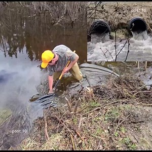 22K views · 373 reactions | Part 3 Unclogging 2 Pipes With Massive Discharge To Drain Flooded Road. Beavers Gonna Be Angry | Post 10 | Facebook