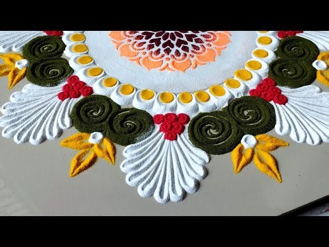 🌼Satisfying Rangoli designs || Rangoli Video 💯🌈