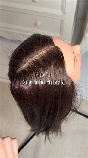 How To: Start A Dutch Braid #dutchbraid #learntobraid #girlshairideas #dutchbraids | Mummy Life