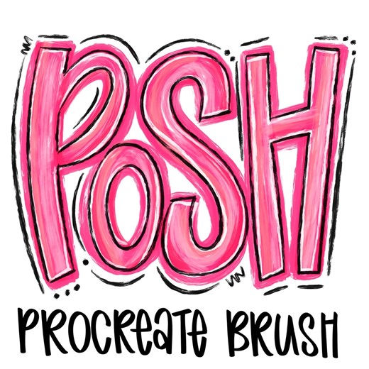 Posh Paint Style Procreate Brush, Glitter Texture Brush for Procreate, Grand Millennial Art Brush, Instant Download, iPad Art - Etsy