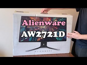 Alienware AW2721D 1440p 240Hz Nano IPS Gaming Monitor Unboxing
