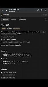 Day-20/100 LeetCode 18: 4Sum | Two Pointer + Sorting Approach Explained