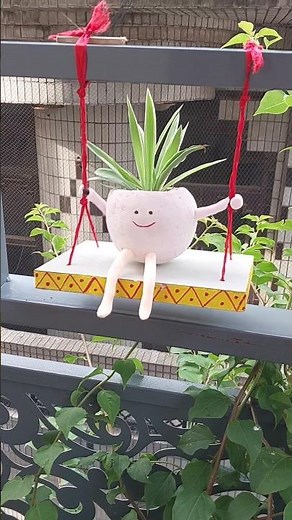 swing planter | best out of waste | waste material coconut shell craft ideas | best out of waste