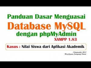 Panduan Dasar Database MySQL dengan phpMyAdmin
