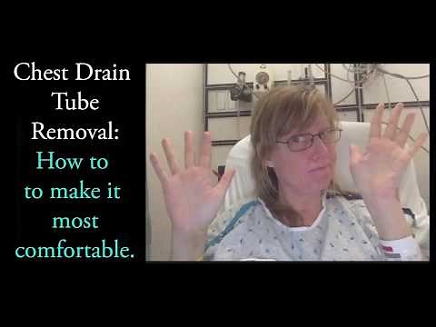 Open Heart Surgery CHEST DRAIN TUBE removal : Tips for least pain