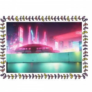 Cyberpunk City Wall Art | Futuristic Sci-fi Digital Painting | Neon Urban Landscape Printable Artwork - Etsy